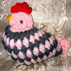 Miss Beatrice Cluck Cluck Crochet Handmade Pin Cushion